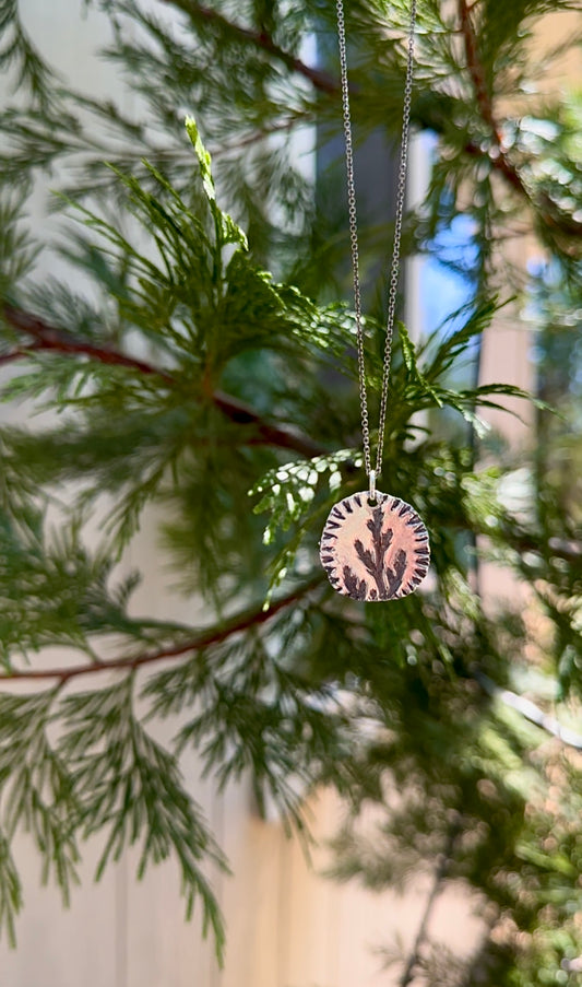 Silver Cedar Pendant