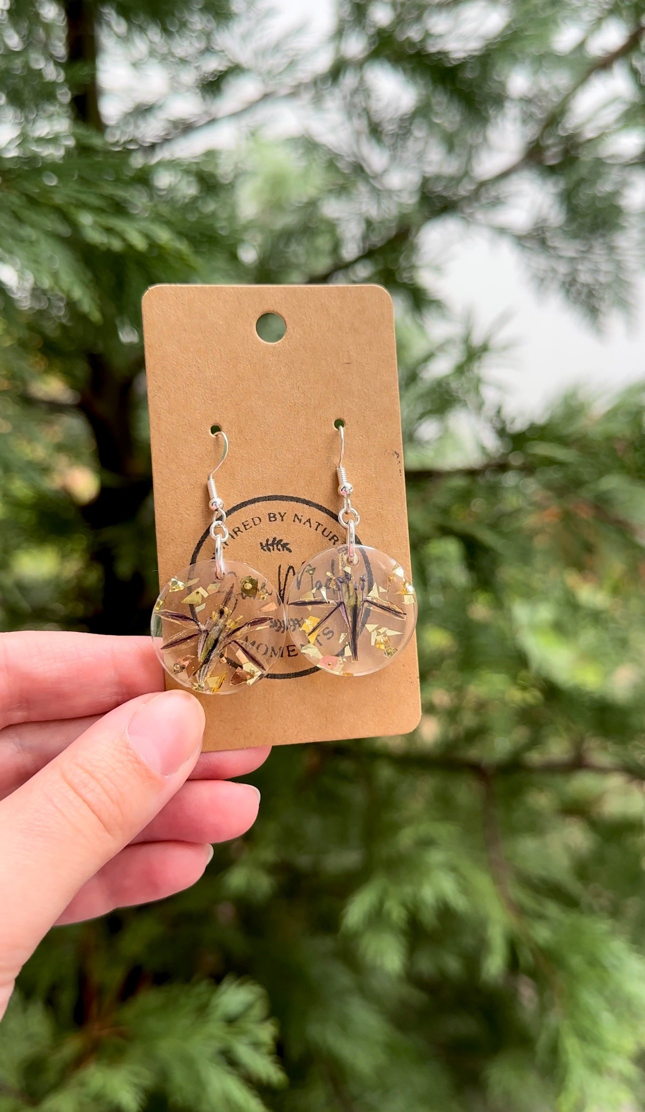 Flower Resin Earrings