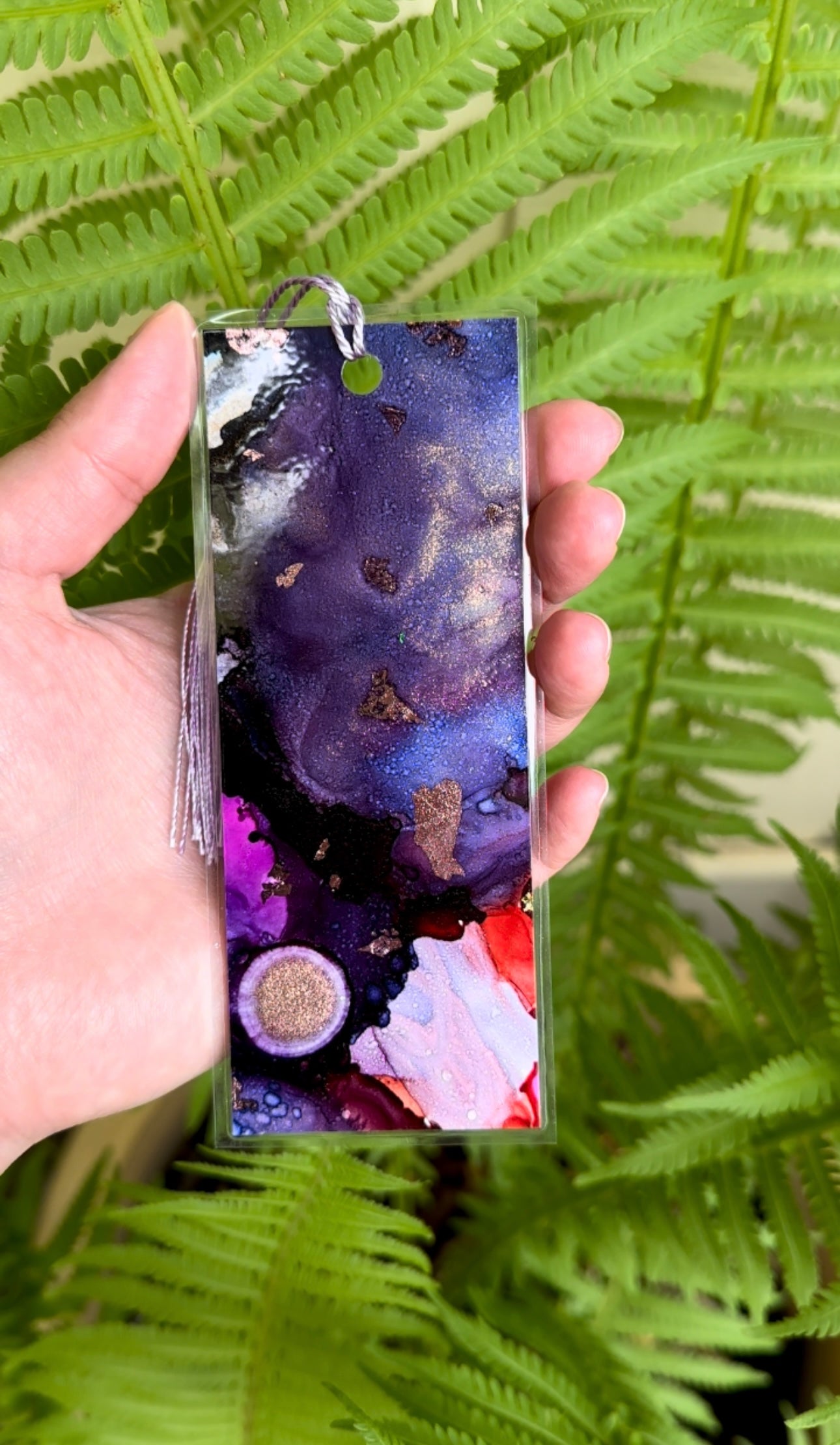 Alcohol Ink Bookmark