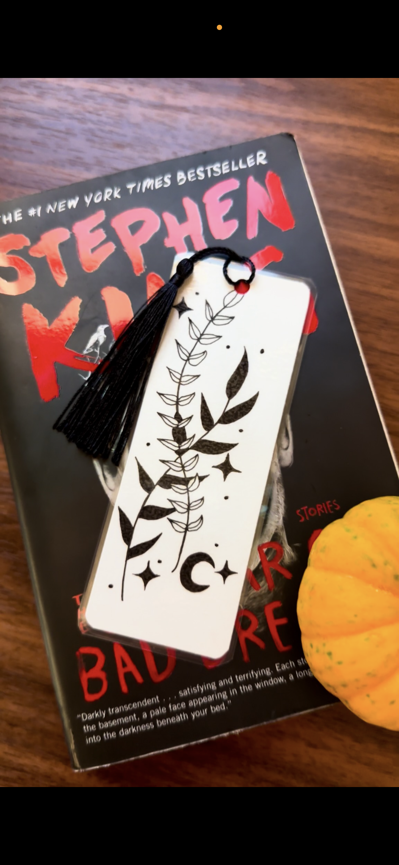 Botanical Reverie Bookmark – Hand-Drawn Plants in Pen & Ink