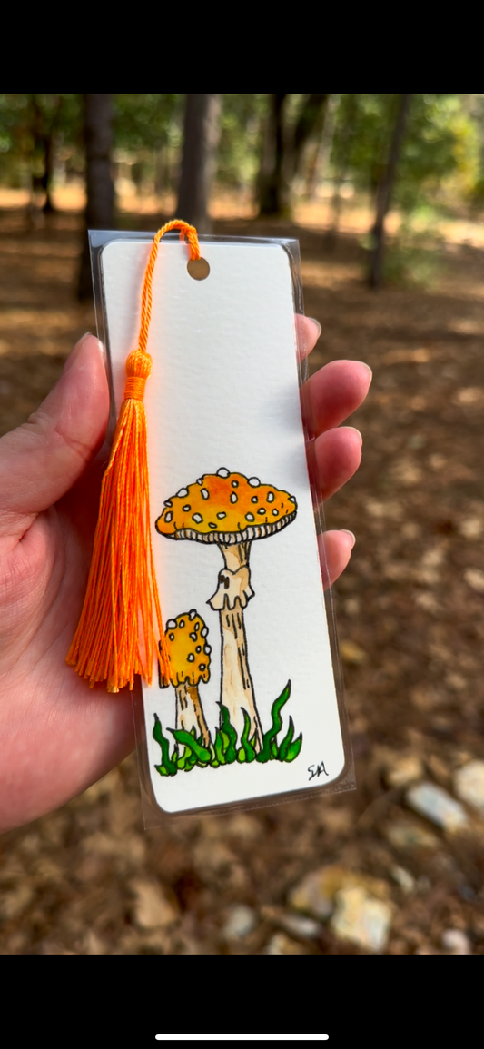 Yellow Mushroom Bookmark