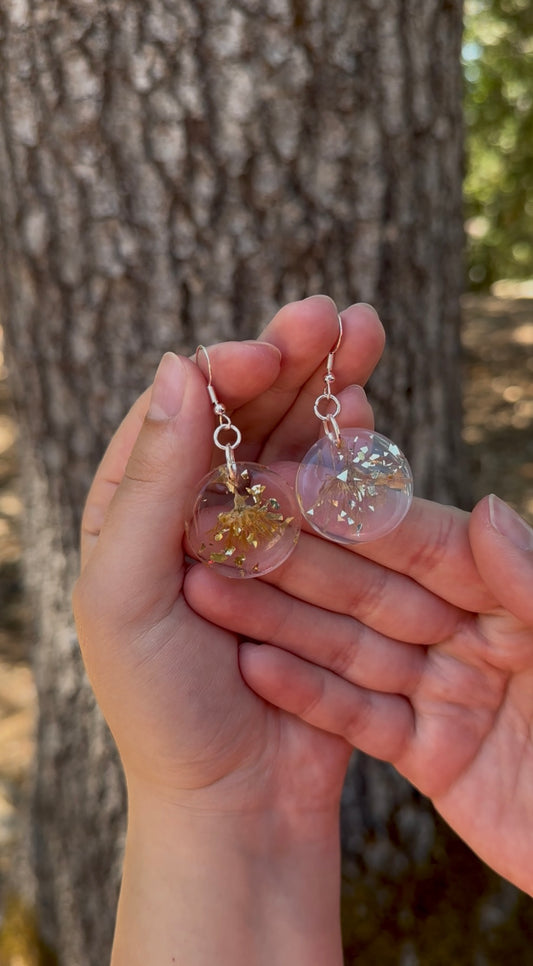 Ice Plant Resin Earrings