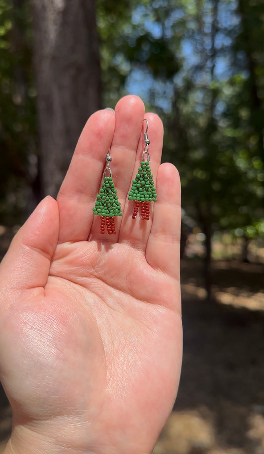 Redwood Beaded Earrings
