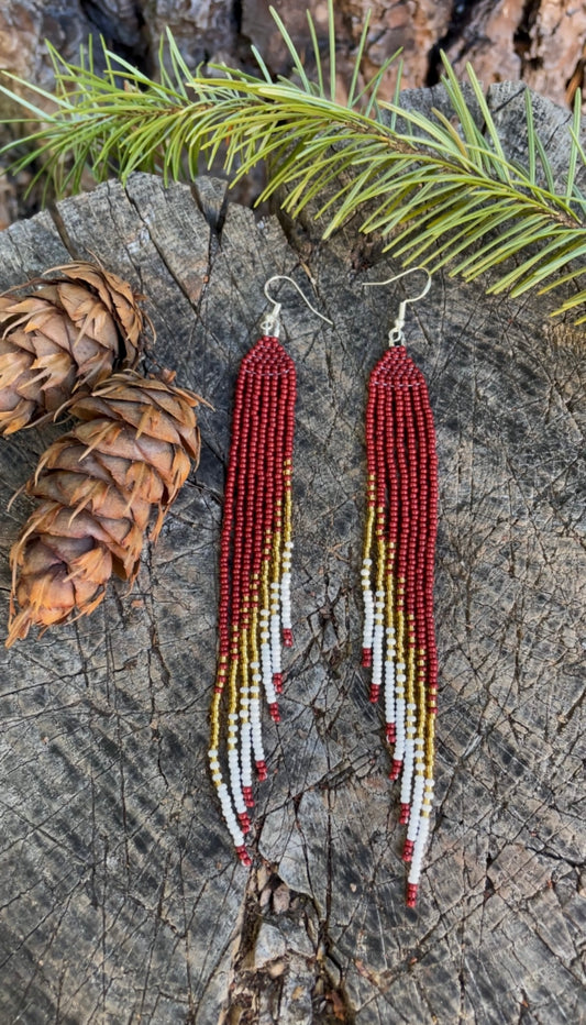 Long Beaded Earrings