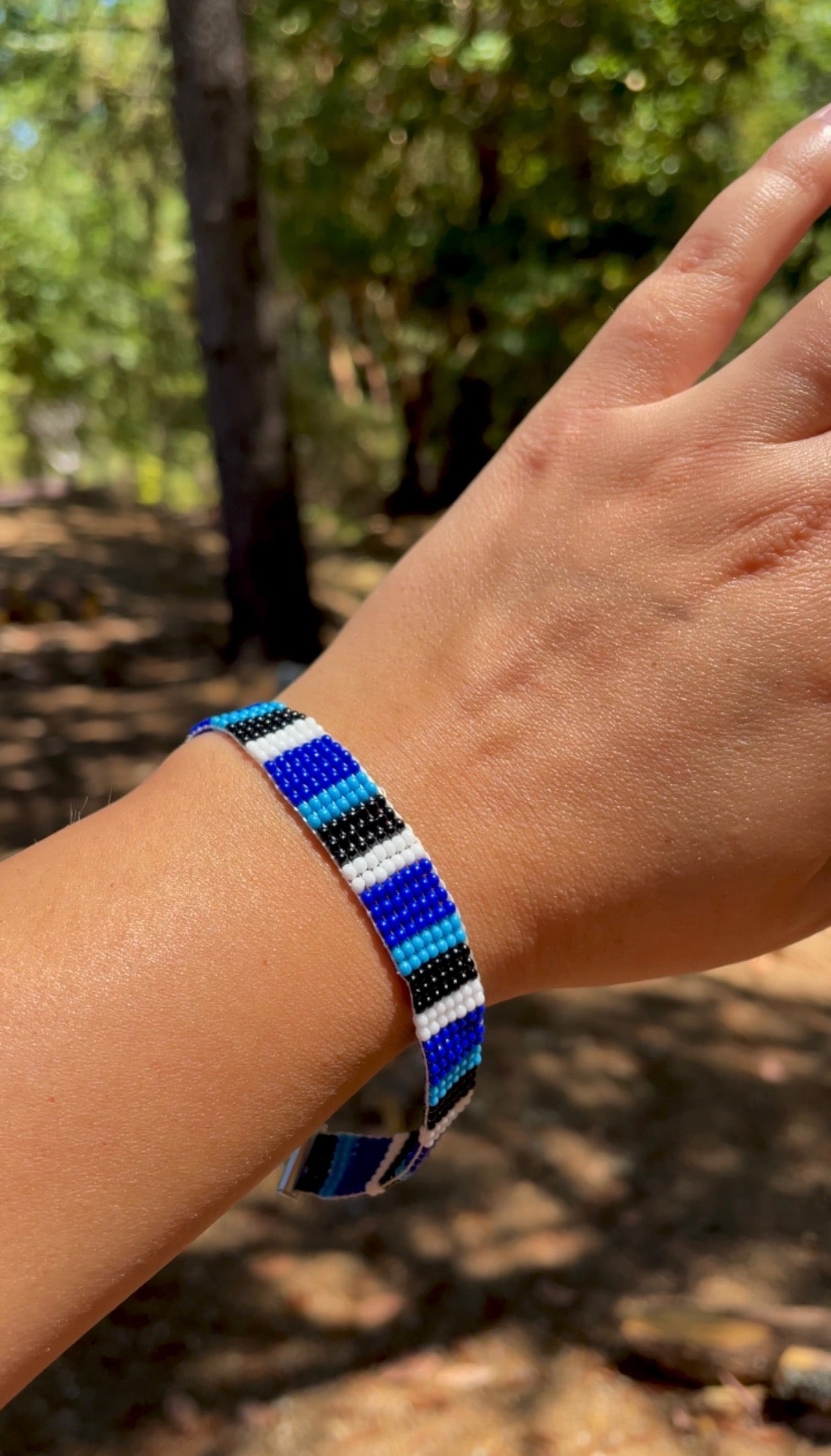 Striped Beaded Bracelet
