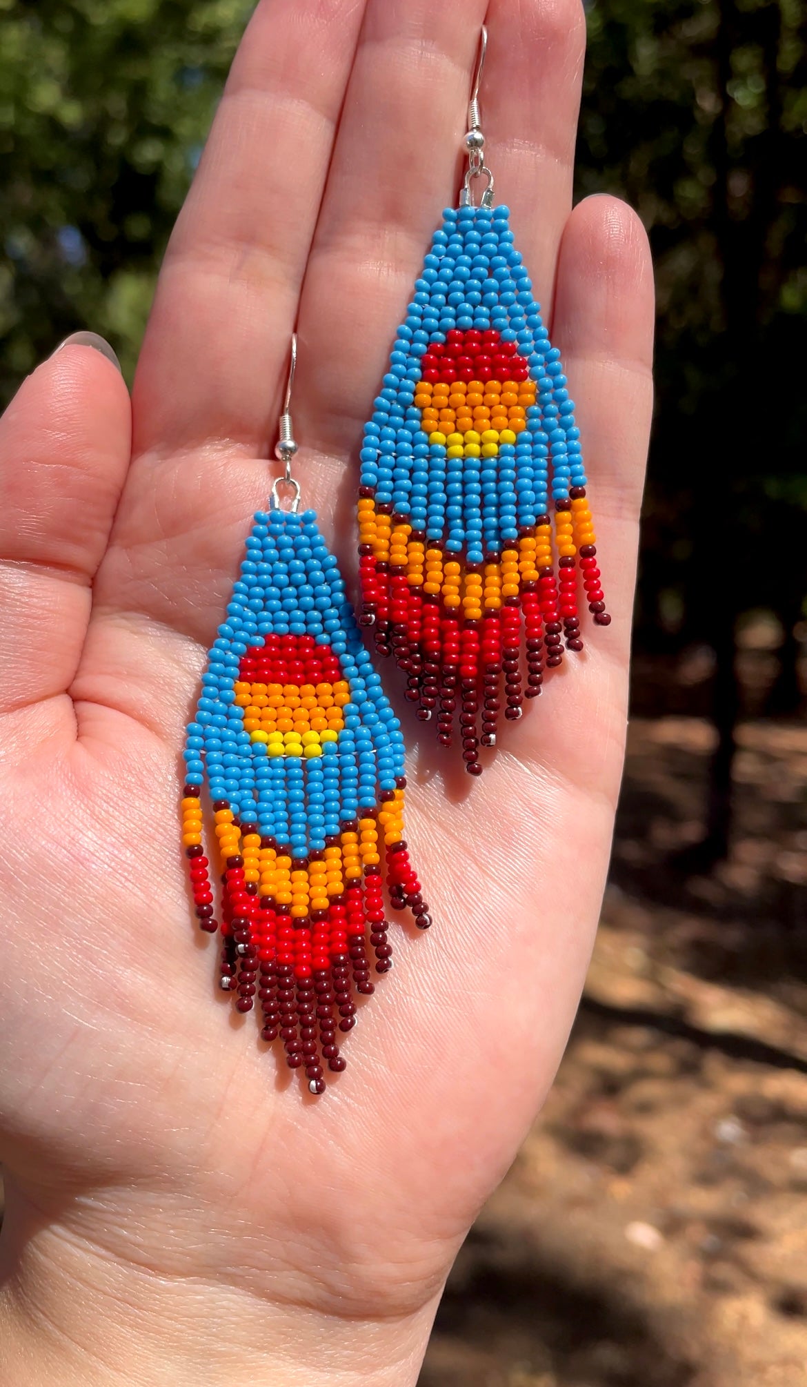 Sunset Beaded Earrings