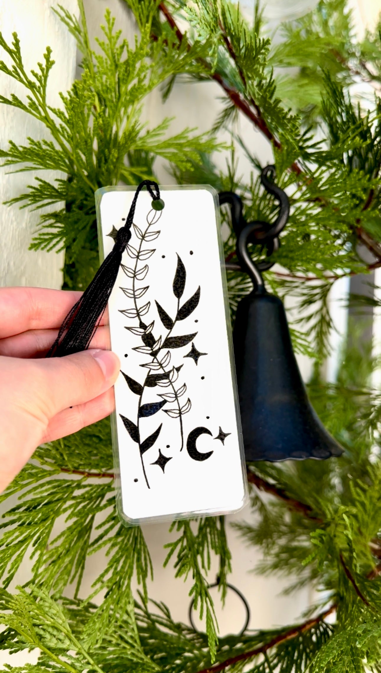 Botanical Reverie Bookmark – Hand-Drawn Plants in Pen & Ink