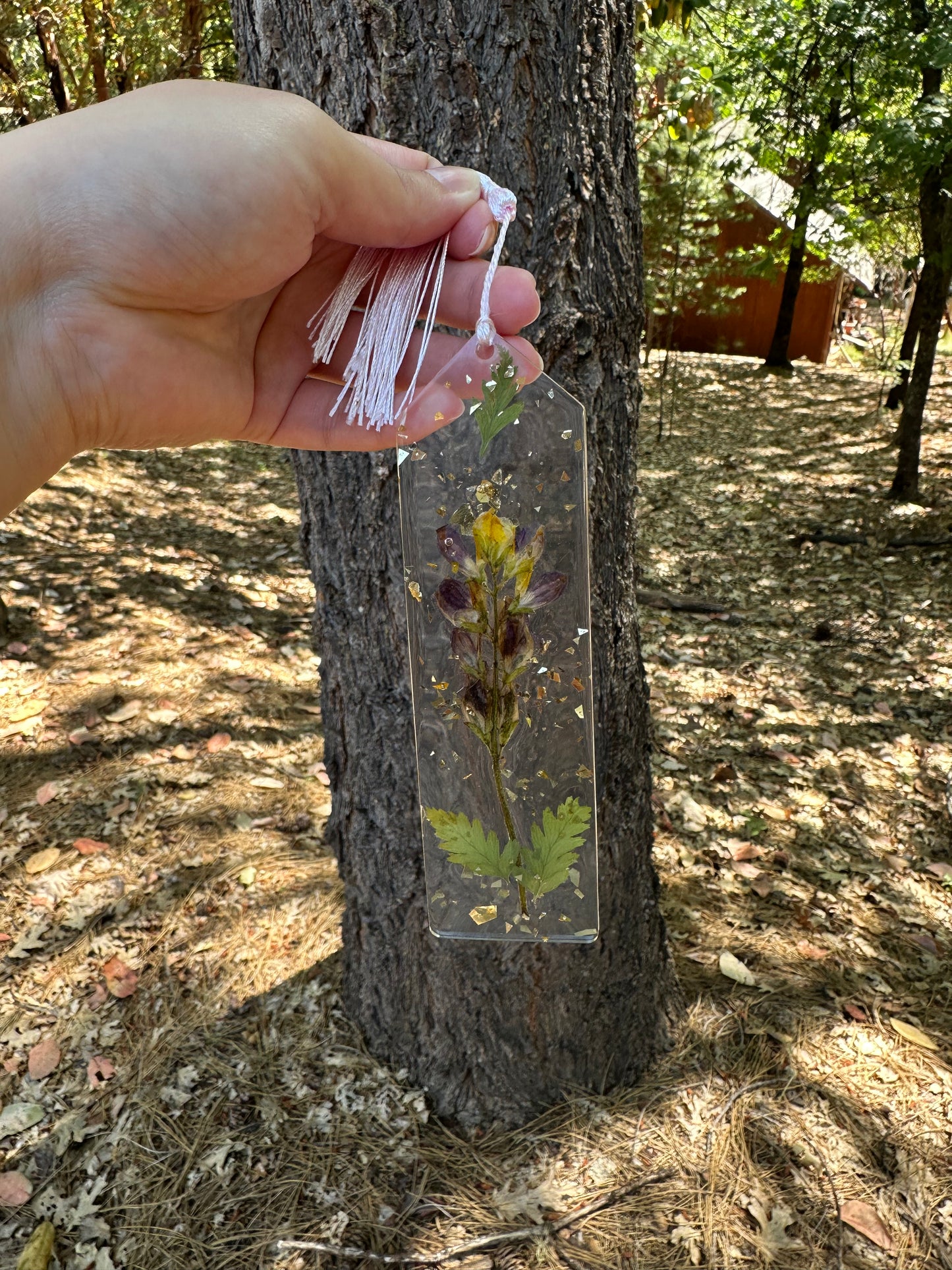 Wildflower Resin Bookmark