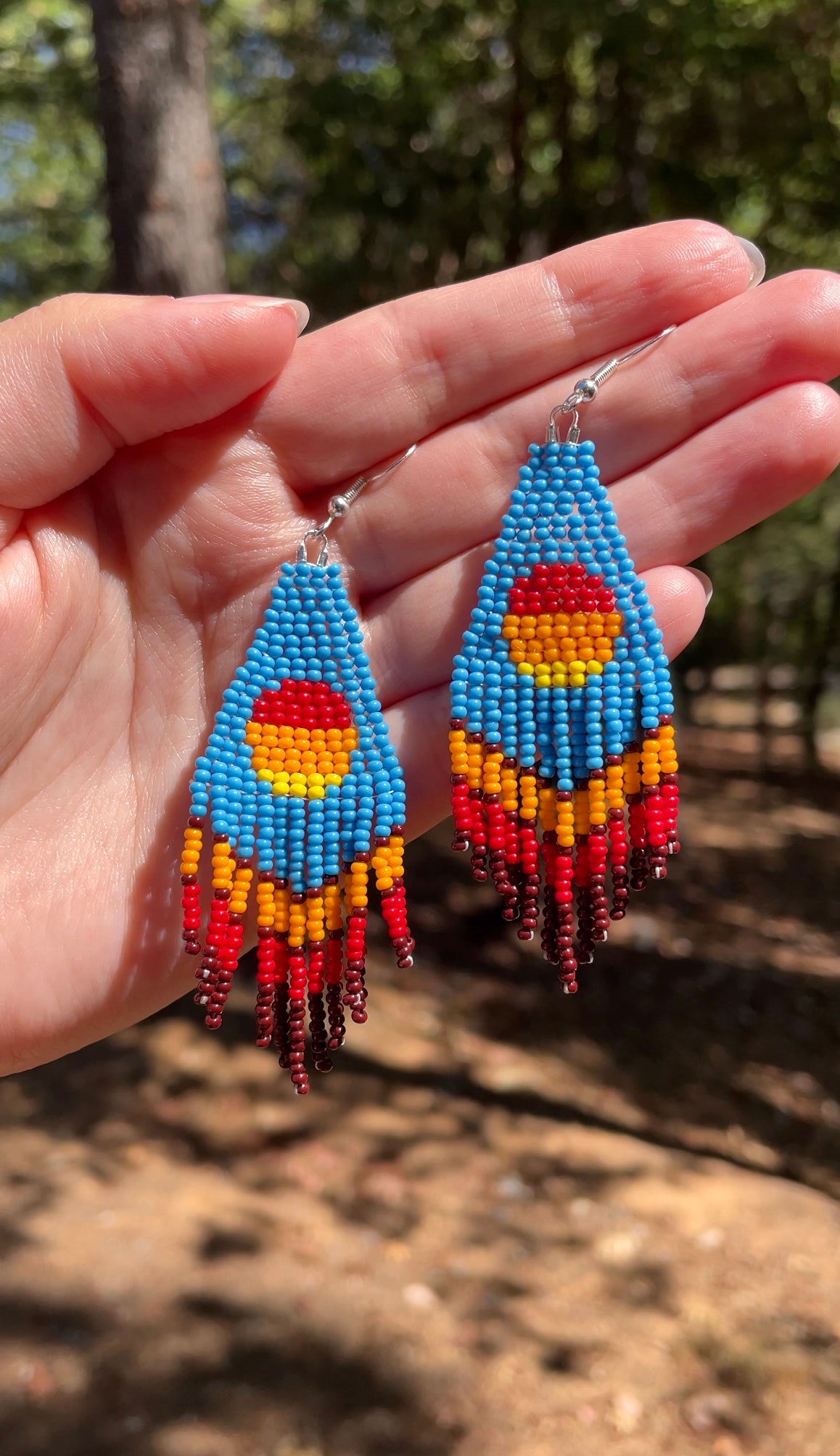 Sunset Beaded Earrings