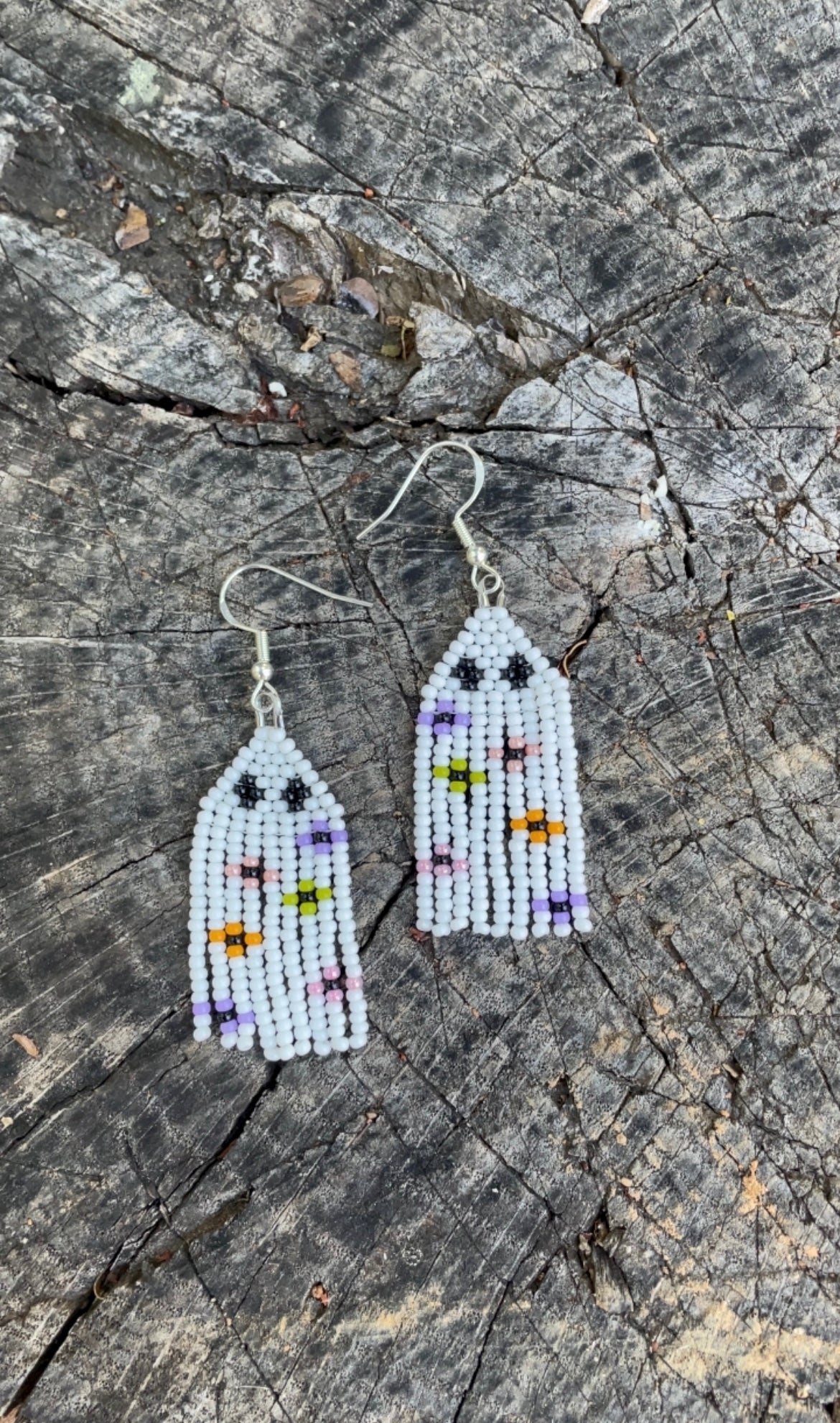 Ghost Beaded Earrings