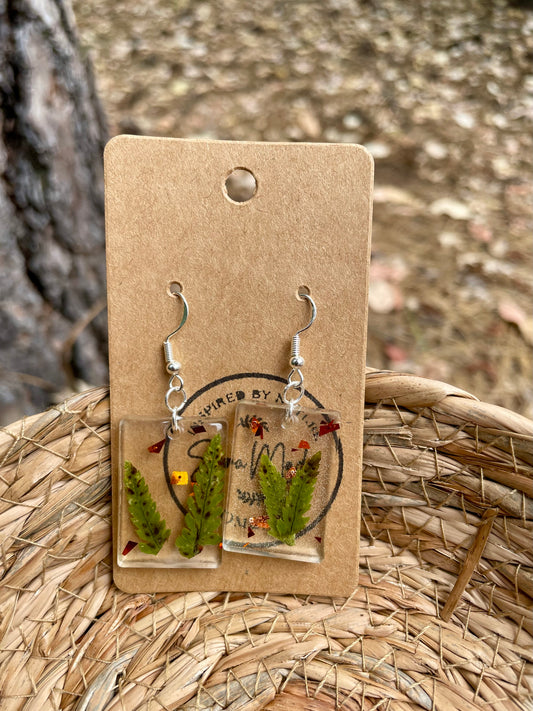 Fern Resin Earrings