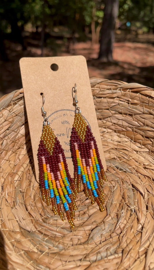 Abstract Beaded Earrings