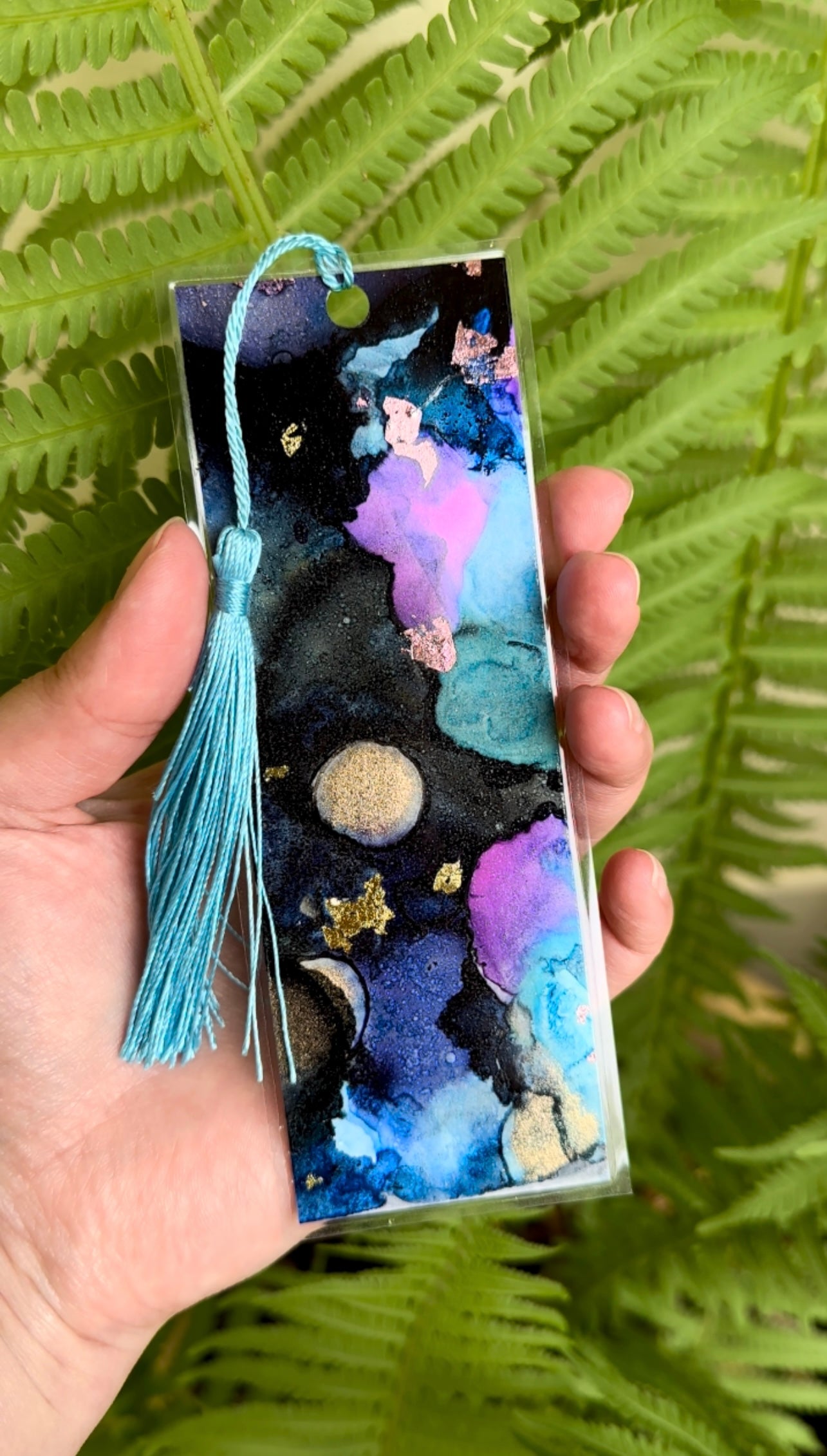 Alcohol Ink Bookmark