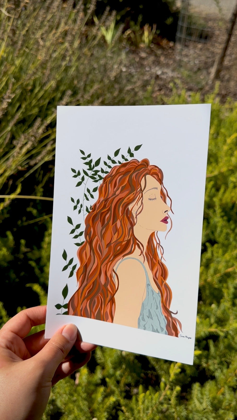 Lady of the Leaves | 5.5 x 8.5 Glossy Art Print
