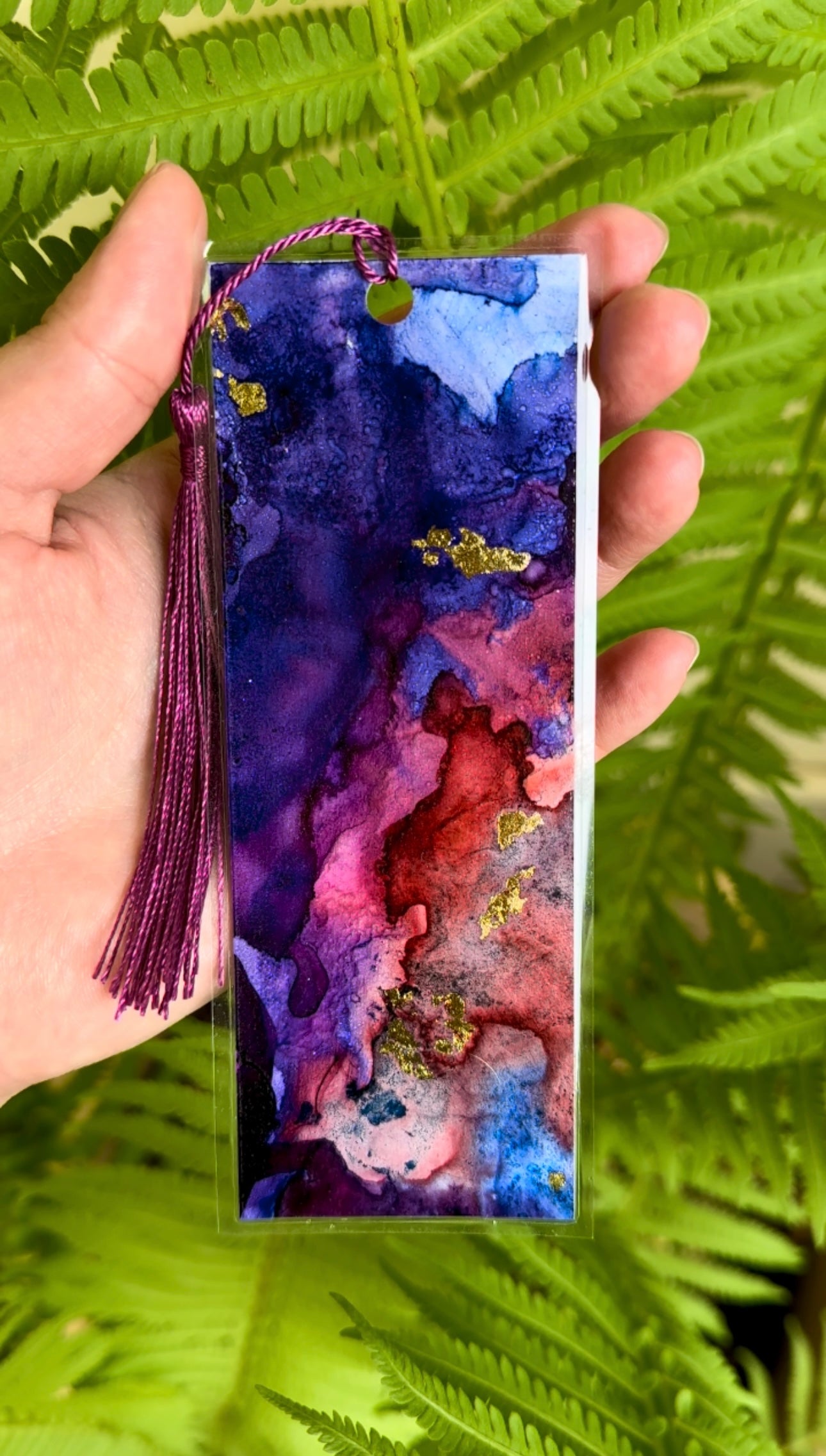 Alcohol Ink Bookmark