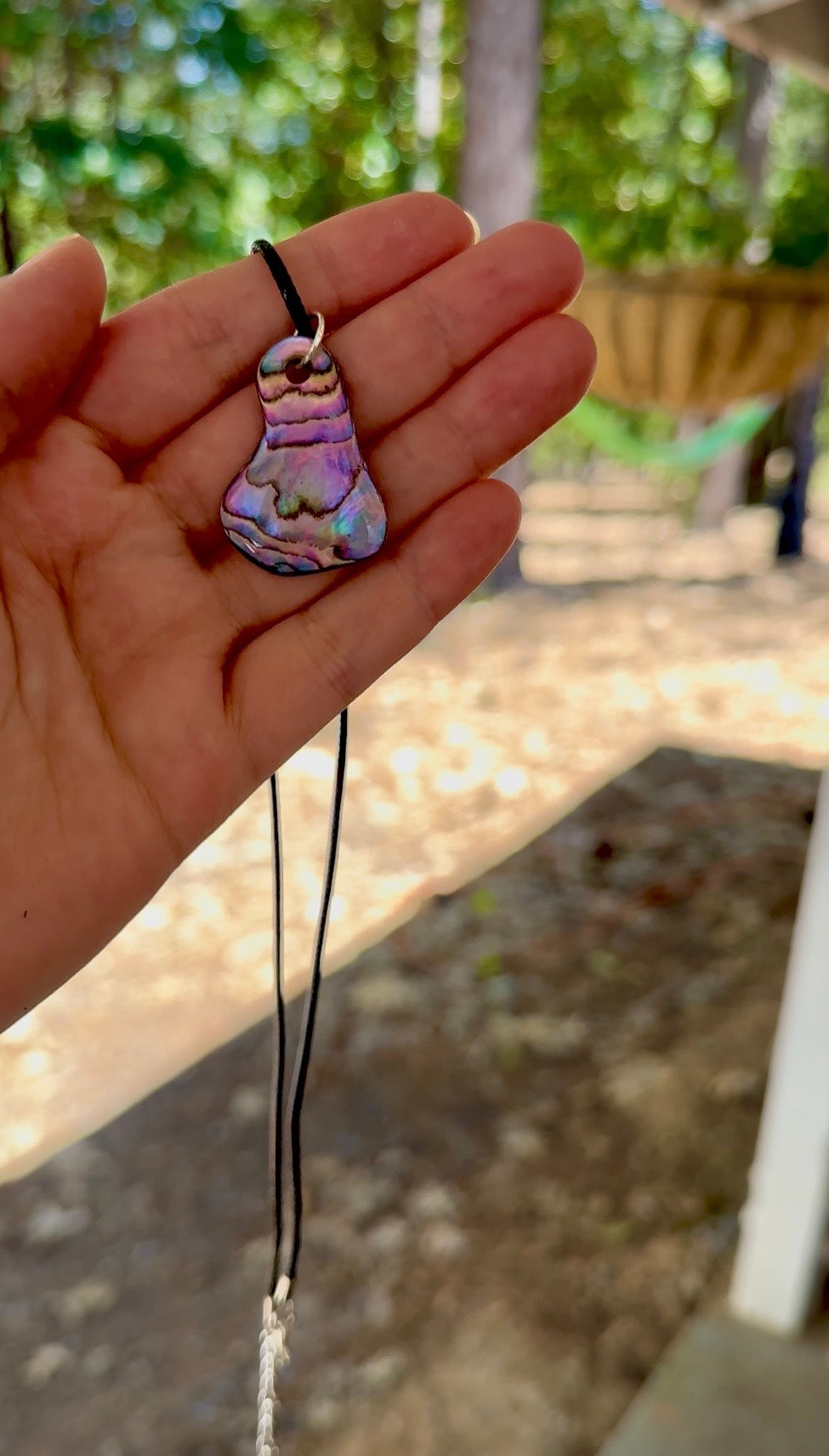 Foraged Mendocino Abalone Pendant Necklace | Handcrafted Coastal Keepsake