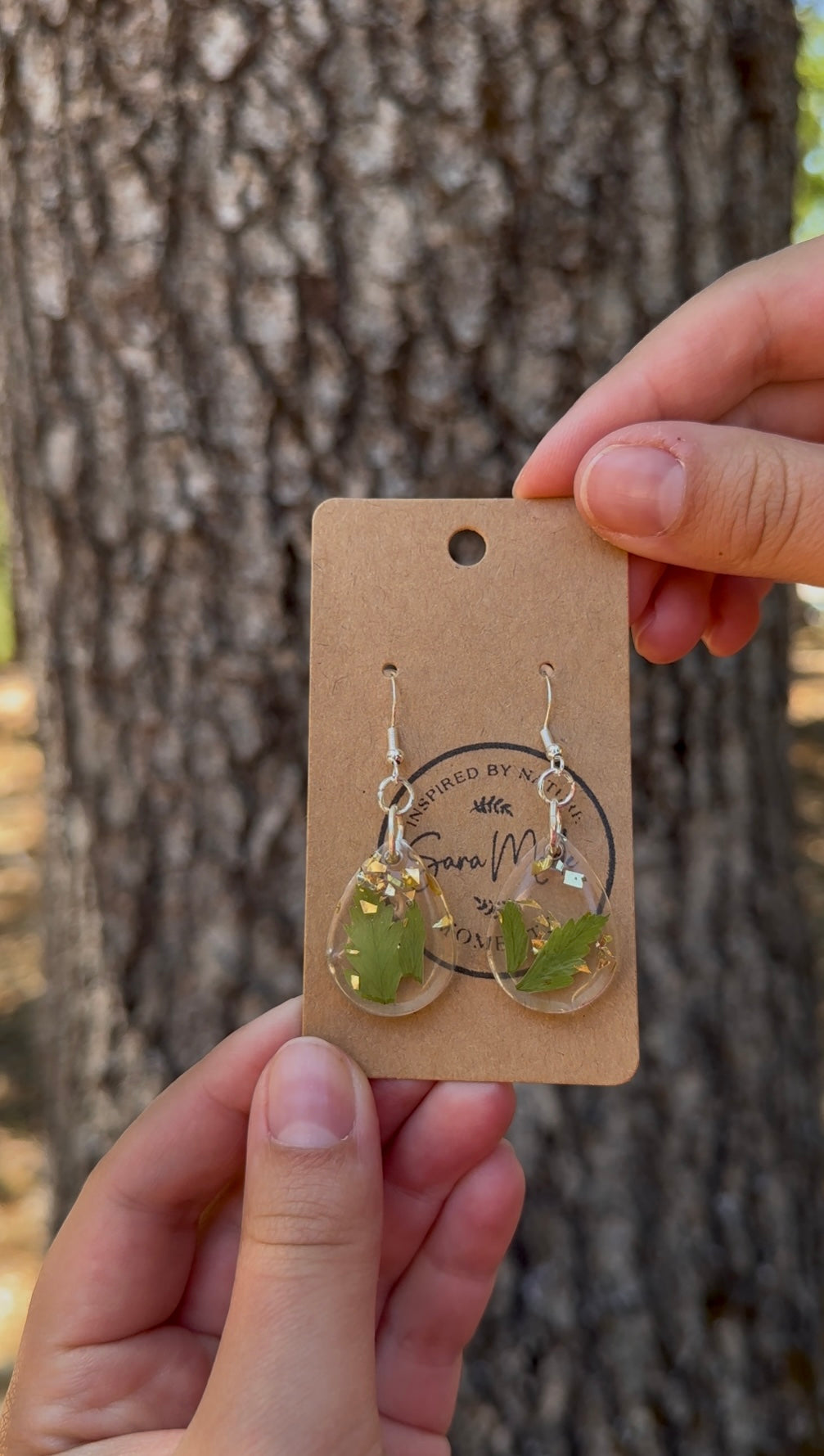 Fern Resin Earrings