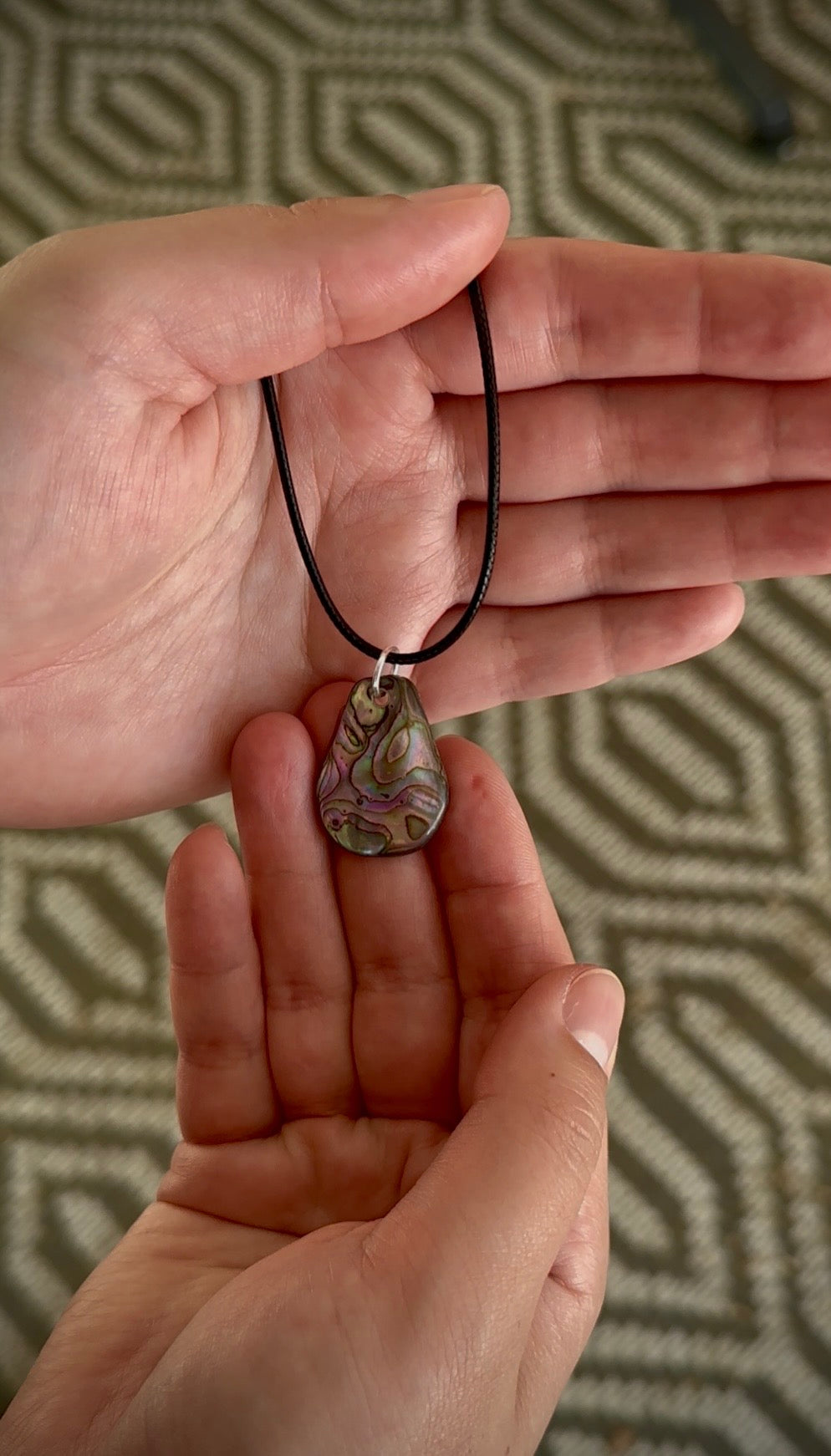 Abalone Shell Pendant Necklace – Hand-Collected Coastal Treasure