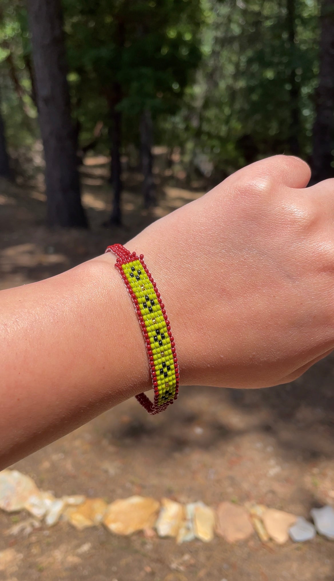 Green Beaded Bracelet