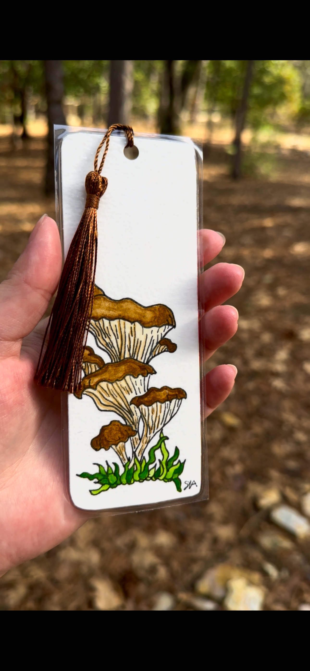 Oyster Mushroom Bookmark
