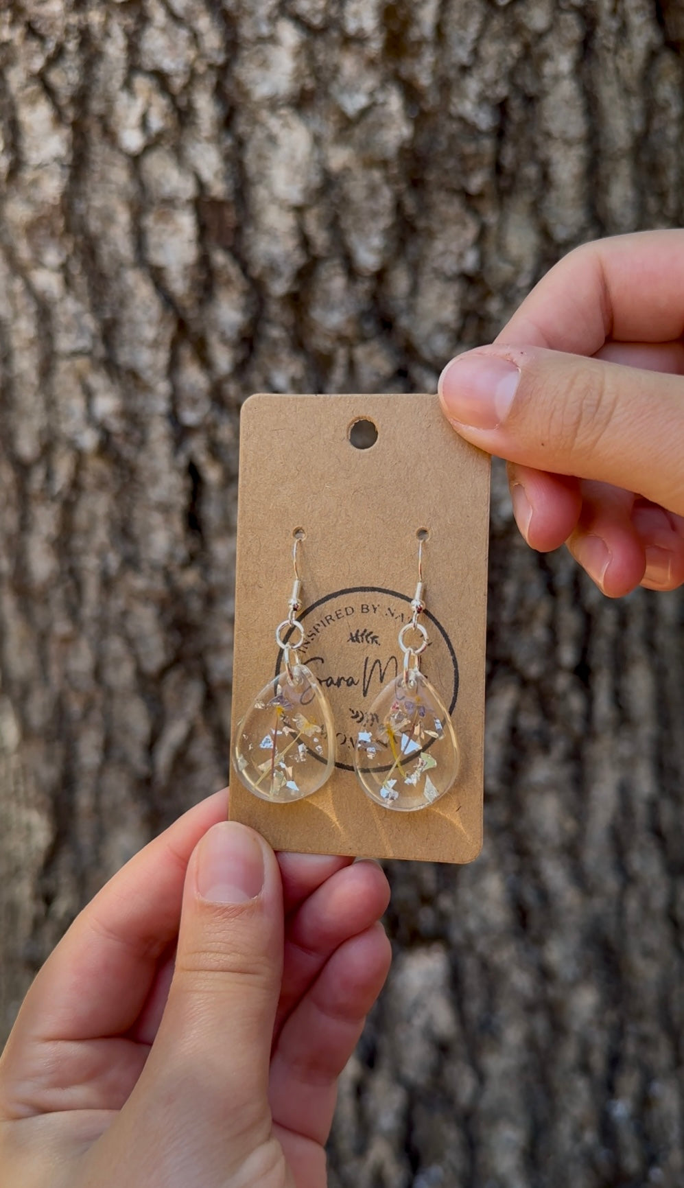 Small Wildflower Resin Earrings