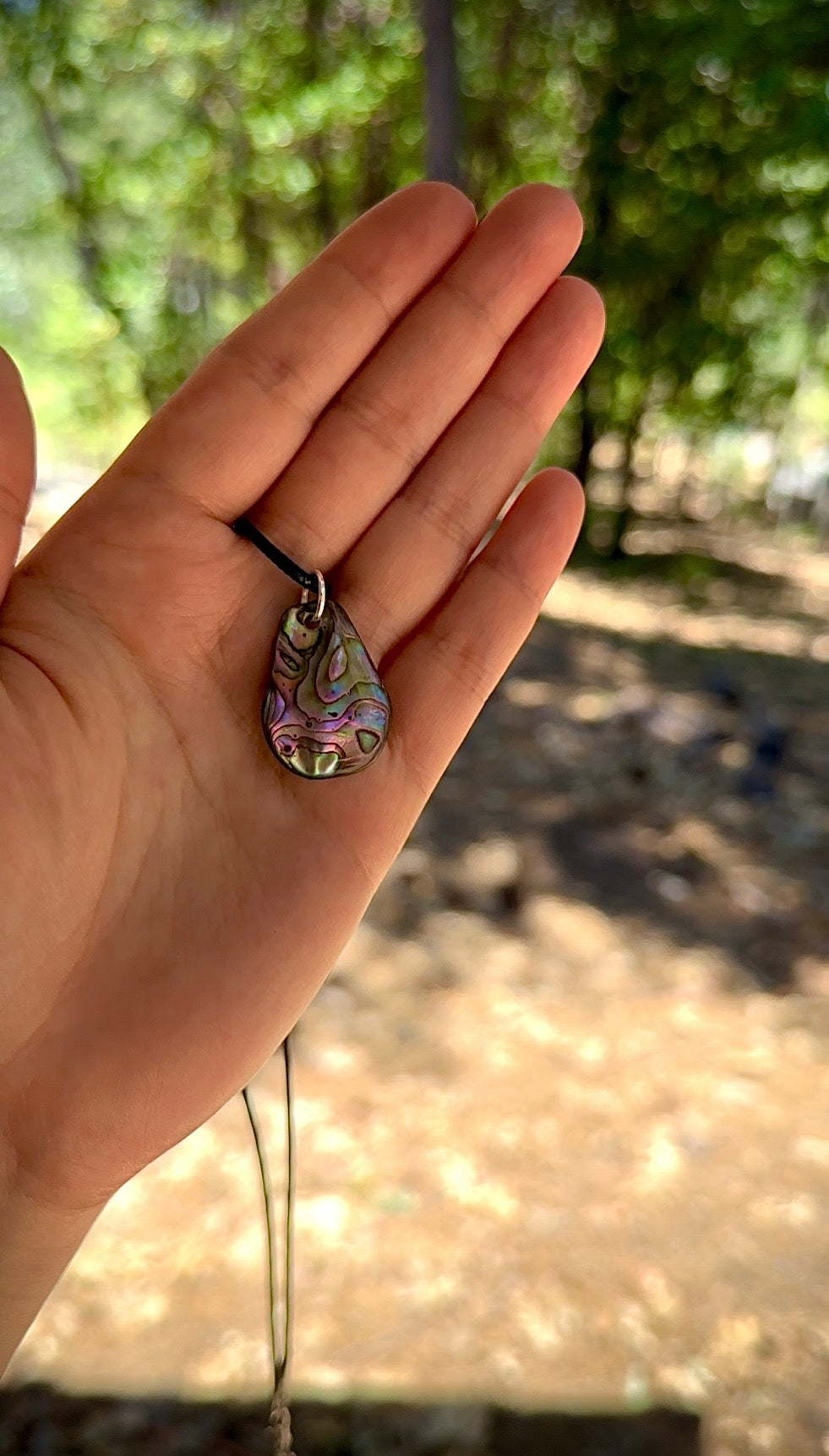 Abalone Shell Pendant Necklace – Hand-Collected Coastal Treasure