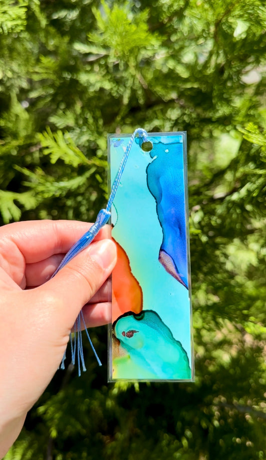 Alcohol Ink Bookmark