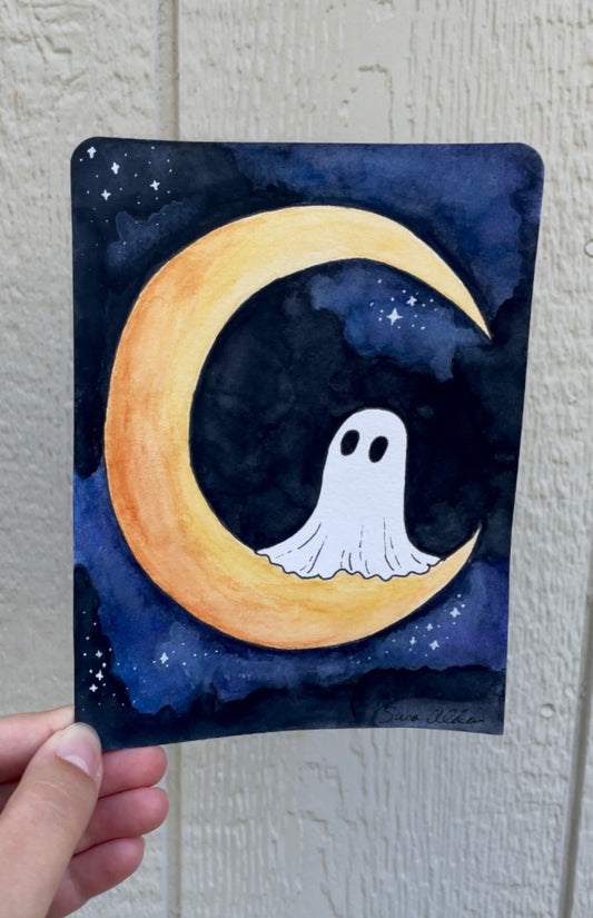 Ghost Moon Painting