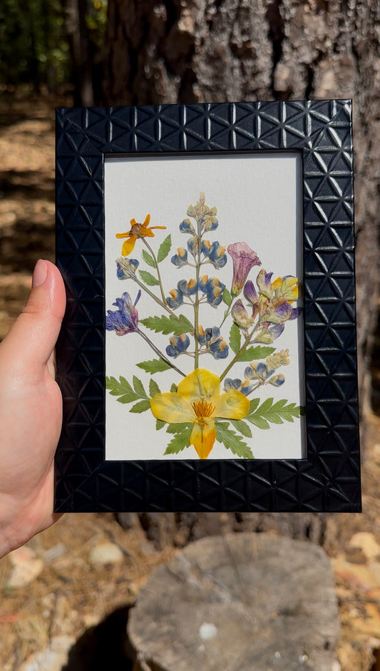 Mountain Bloom: Pressed Flower Art