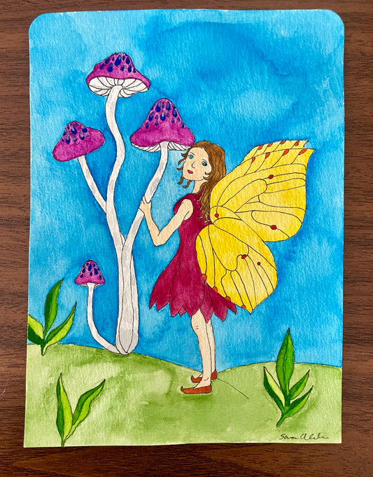 Fairy Watercolor Painting