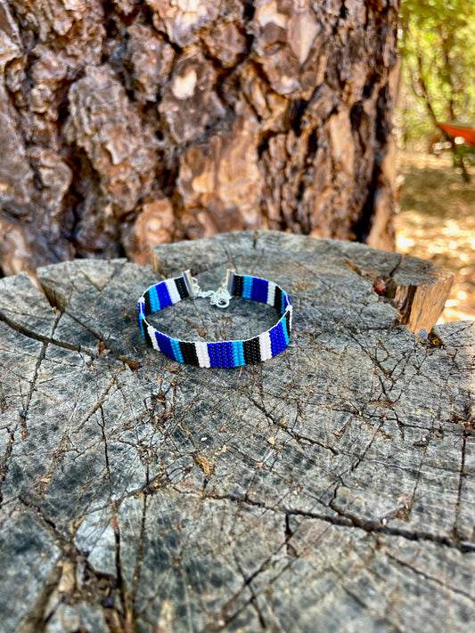 Striped Beaded Bracelet