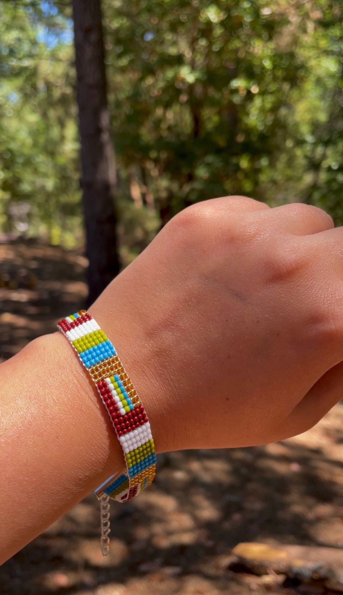 Geometric Beaded Bracelet