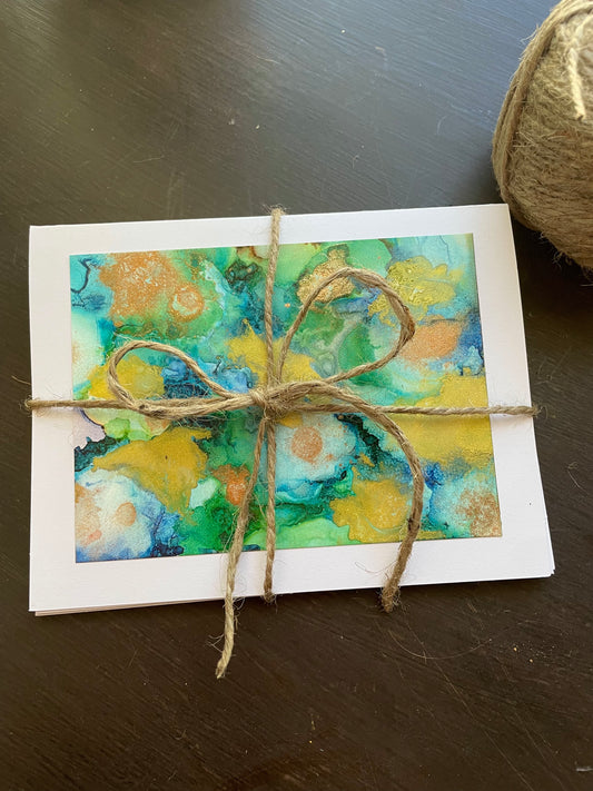 Alcohol Ink Cards (Bundle 1)