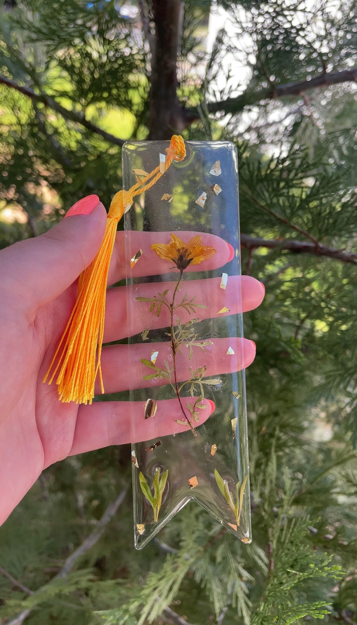 Yellow Flower Bookmark