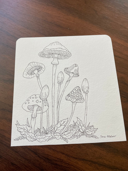 Mushroom Drawing