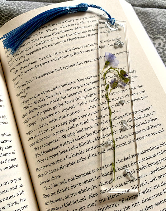 Epoxy Flower Bookmark