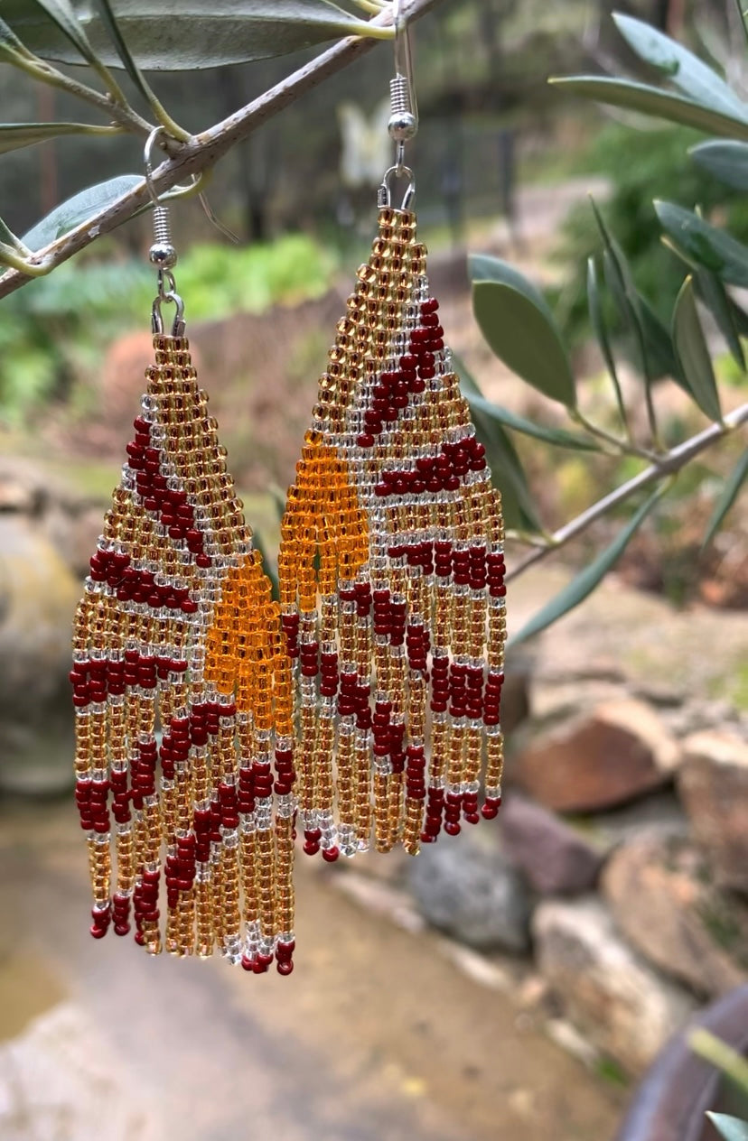 Sun Beaded Earrings