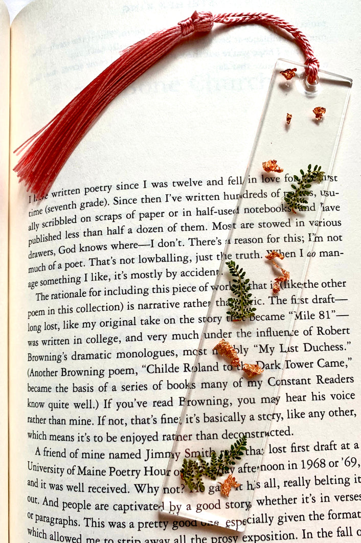 Epoxy Fern Bookmark