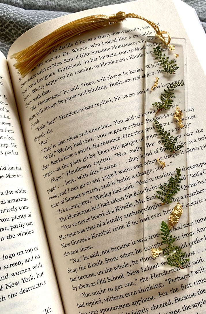 Epoxy Fern Bookmark