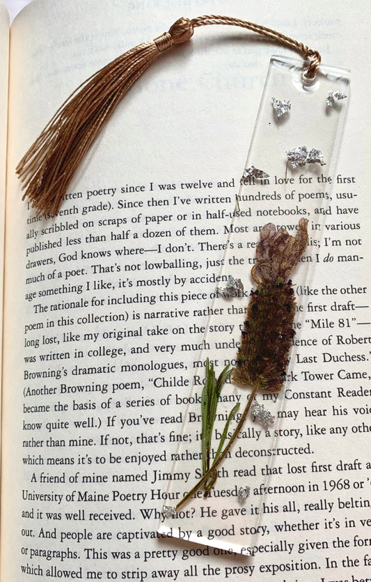 Epoxy Flower Bookmark